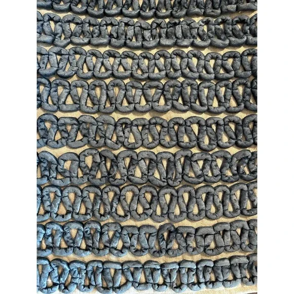 2 Arhaus Linen  Blue zipper close Throw Pillow shams  18x18 euro square  Chunky - Picture 10 of 10